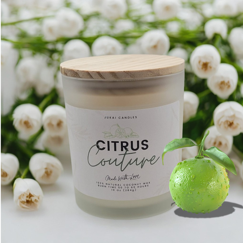Jukai Citrus Couture 10 Oz Scented Candle
